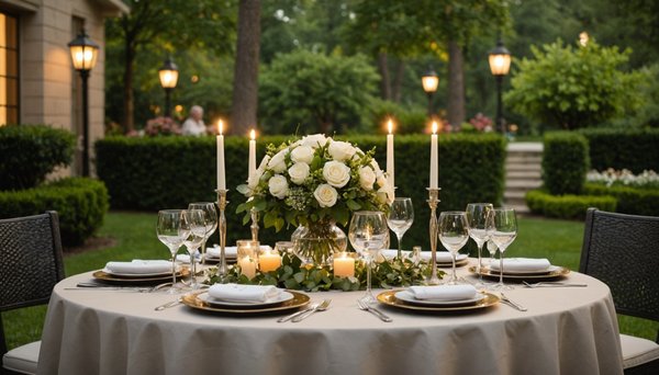 Mange-debout extérieur : l'élégance pour vos réceptions